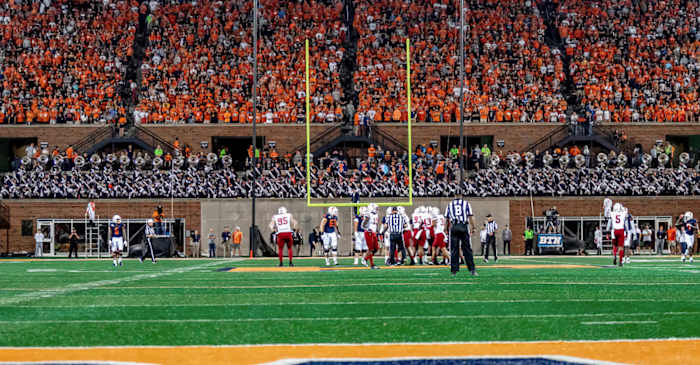 Nebraska at Illinois football year unknown